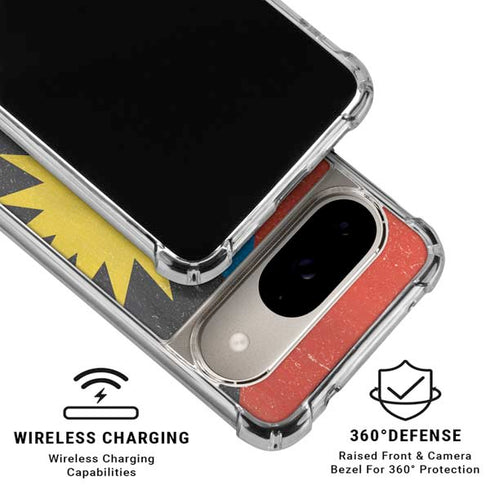 Antigua and Barbuda Flag Distressed Google Pixel 10 Clear Case
